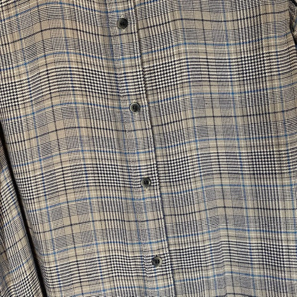 Treasure & Bond Women’s Gray Plaid Long Sleeve Button Down Shirt Size XS - Picture 6 of 11